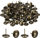 100Pcs Thumb Tacks, 3/4" x7/8" Circle Head Upholstery Push Pins, Decorative Nails for Wood Wall Furniture, Bronze