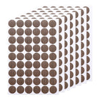 7 Blätter/378PCS wasserdicht selbstklebende Schraubenloch Aufkleber, 2.1cm/0.83" PVC Schraubenlochabdeckungen Loch Aufkleber für Möbel Holz Schrank Wand Schreibtisch Tisch Bücherregal, Dunkle Walnuss