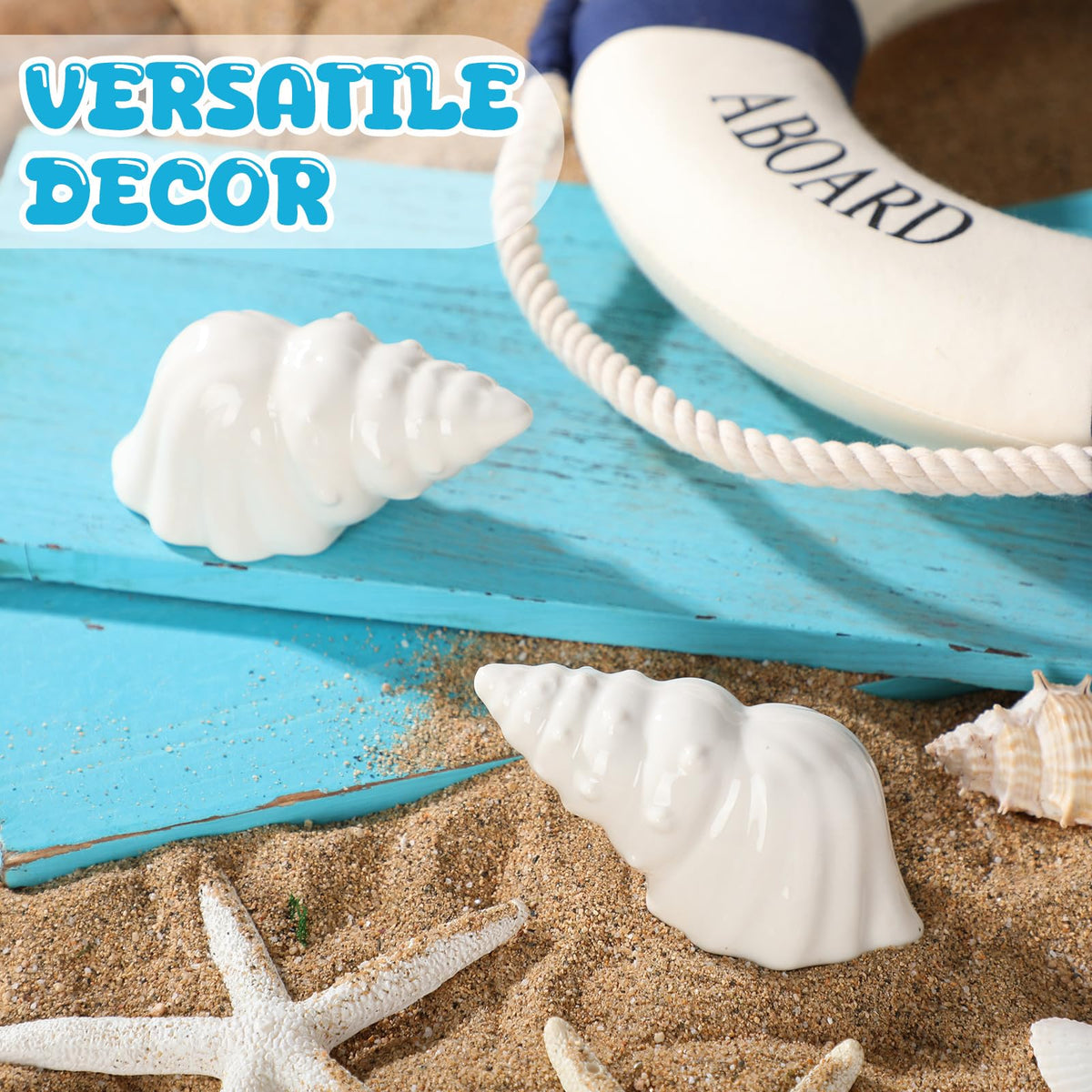 LinkMejor 2-kpl WC-säätönapat Porcelain Suihkuhuone, Valkoinen, Conch
