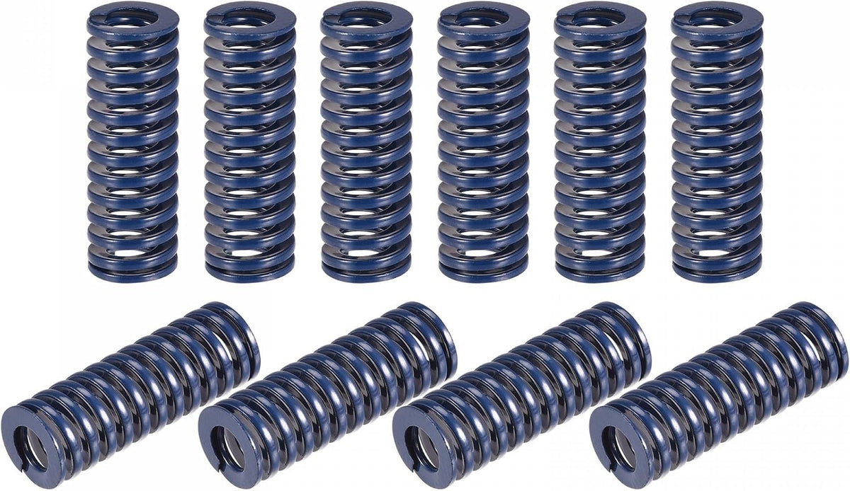 3D Printer Die Spring, 10pcs 14mm OD 40mm Long Spiral Stamping Light Load Compression Mould Die Springs for 3D Printer Electric Part, Blue