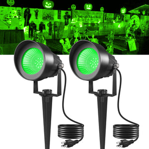 LinkMejor Spotsverlichting Buiten, Groene Landschapsspots voor Tuin 2 Pack
