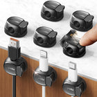LinkMejor 8-Pack Grilhetas de Cabo, Organizador de Fios Quick-Lock Preto
