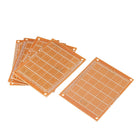 9cm x 7cm Panel Universal Single Side PCB Circuit Board Copper Tone 5 Pcs