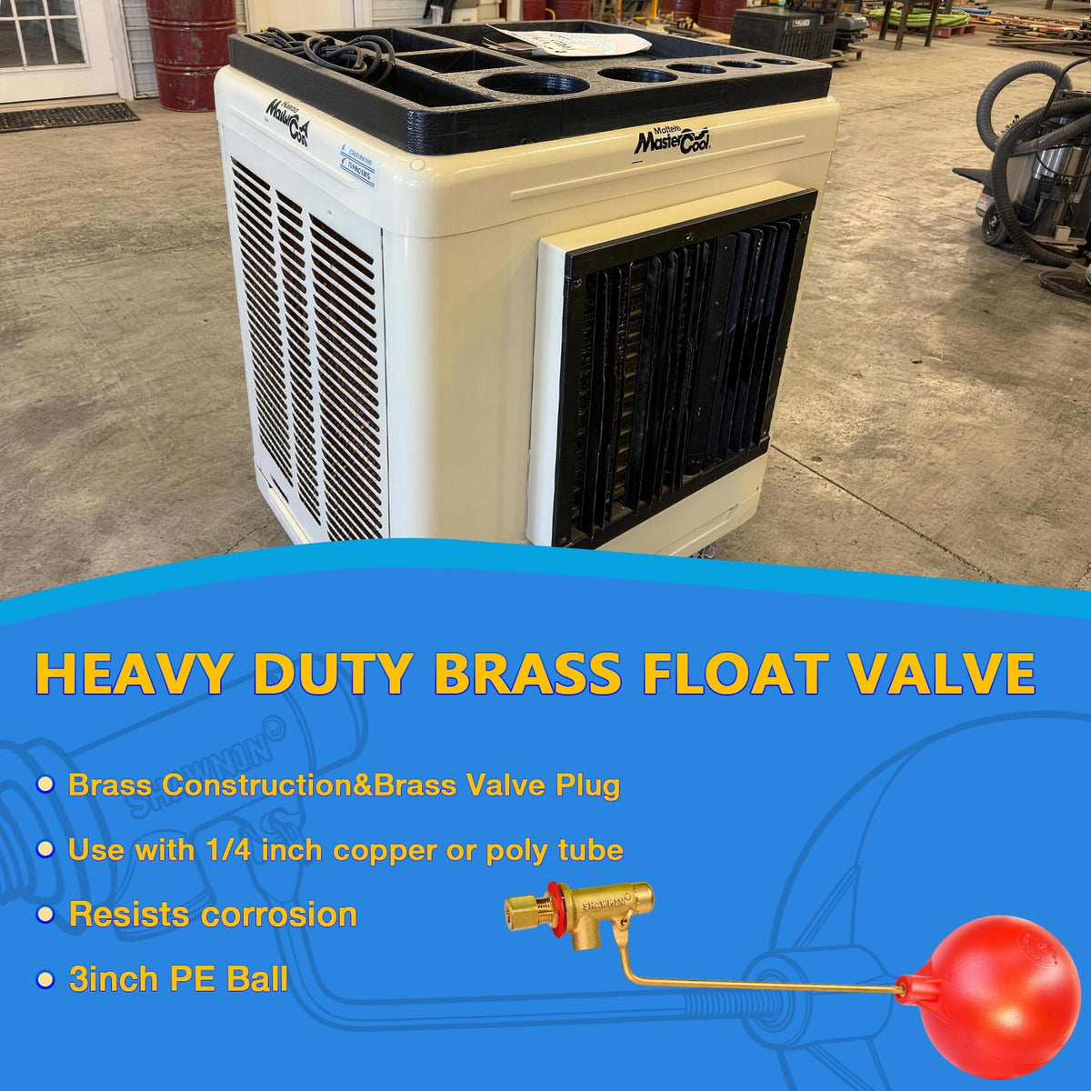 Valvă de tip float pentru evaporator, brass, 1/4"