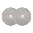 2pcs Diamond Sanding Grinding Disc, 12-Inch (300mm) Grit 80 1/2" Arbor Hole, Flat Lap Disk Polishing Discs Abrasive Wheel for Gemstone Tile Porcelain Glass Stone Metal