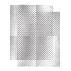 2Pcs 304 Stainless Steel Wire Mesh Screen, 2.4 x 3 Inch 20 Mesh No Rust Sturdy Heat-Resisting Metal Woven Filter for Vent Cage Garden Window Screen DIY Projects