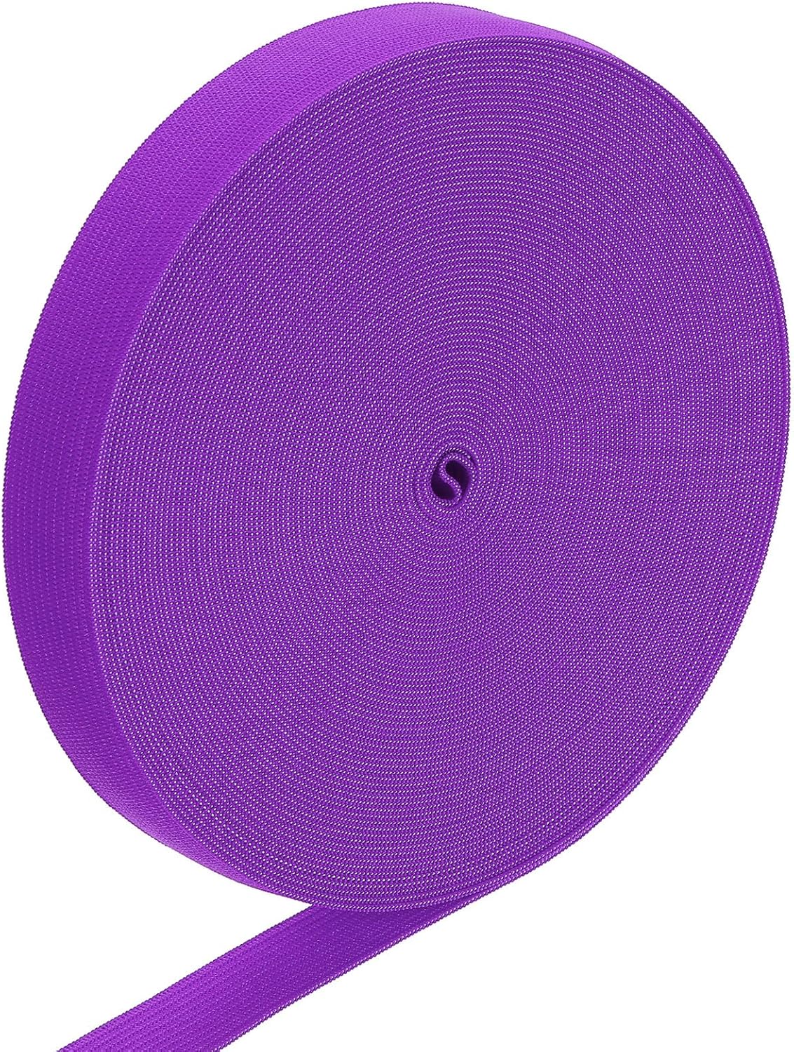 LinkMejor Elastic Band, 0.7" x 15 Yard Stretch Knit Elastic Bands Fabric Elastic Band for Sewing, Wigs, Waistband, Pants, Craft DIY (Purple)