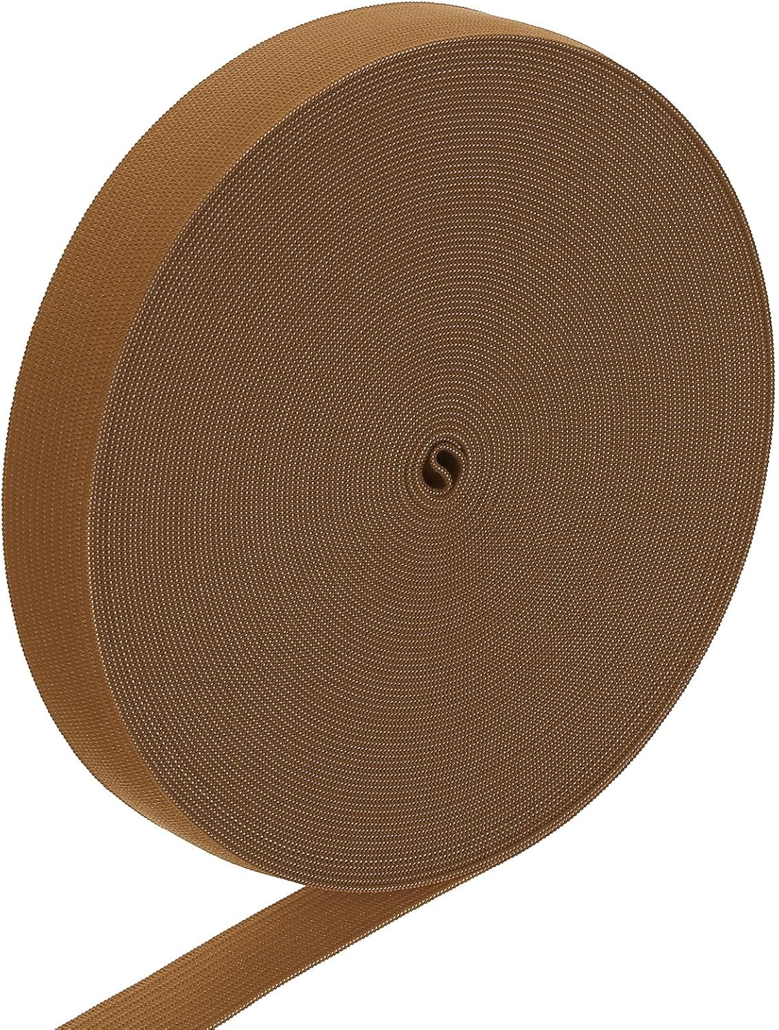 LinkMejor Elastic Band, 0.7" x 15 Yard Stretch Knit Elastic Bands Fabric Elastic Band for Sewing, Wigs, Waistband, Pants, Craft DIY (Coffee Brown)
