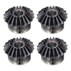4pcs Bevel Gear 2 Module 1:1 Reduction Rate 20T 12mm Hole Dia Bevel Pinion Gear, 90 Degree Steering Gear with Keyway for Hardware Mechanical Rotation