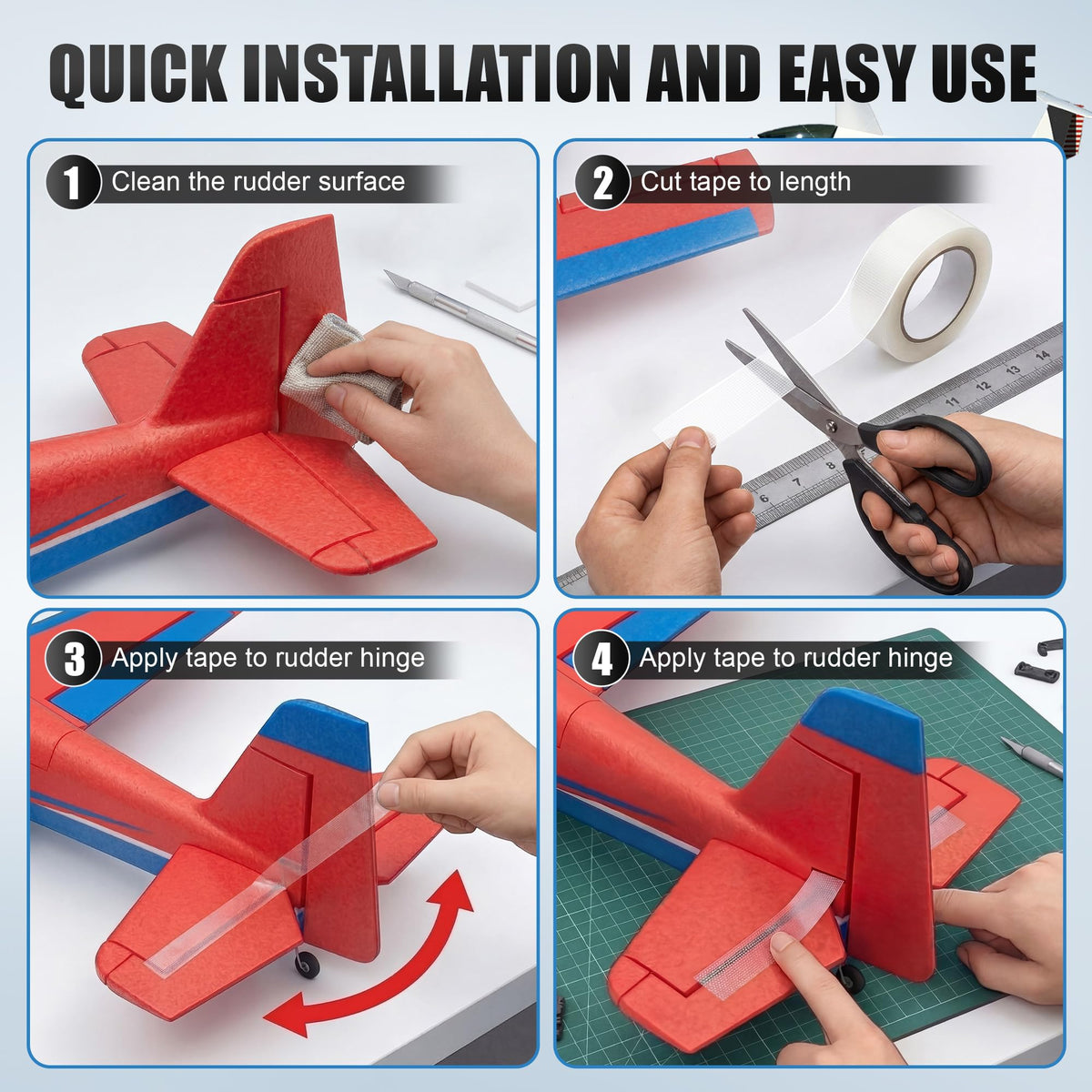 LinkMejor Tira de Bisagra de Avión de Control Remoto Foam