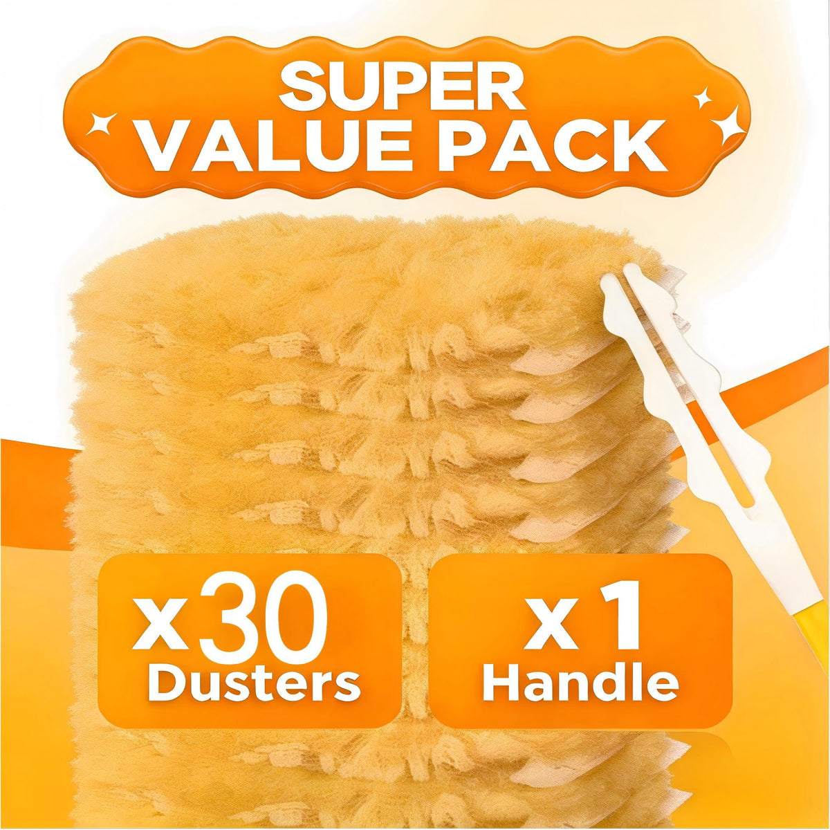 Ricambi per Asciugamano Swiffer, 30 Confezioni di Ricambi con 1 Maniglia