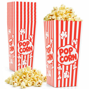 LinkMejor 24 Pcs Cutii de Popcorn pentru Petrecere, Buckets de Cutii de Popcorn din Hârtie