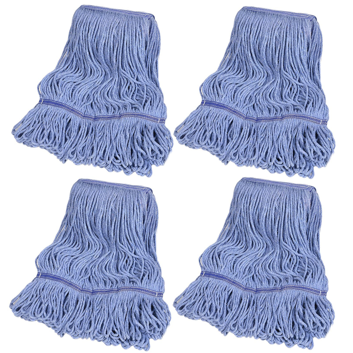 LinkMejor 4 Pack Kommerciel Mop Huvud Ersättning Hårdtar Mop Huvud Ersättning