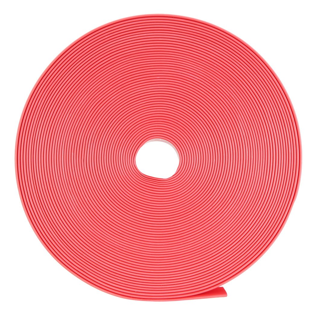 Heat Shrink Tubing 7mm Dia 11mm Flat Width 10m Length 2:1 Heat Shrink Wrap Cable Sleeve Tube Red