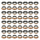 60Pcs Flanged Sleeve Bearing, 16mm Bore x 18mm OD x 7mm Length, 24 x 1.0mm Flange Dia x t Sintered Bronze Bushings Self-Lubricating Bearings for Industrial Equipment