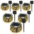 LightMejor Solar String Lights Outdoor، عبوة 6 قطع، 600 مصباح شمسي LED للأعياد الميلادية