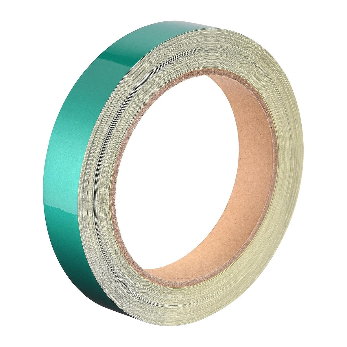 Reflective Tape Green, 20mm x 25m, Outdoor Waterproof Warning Tape for Bikes, RV, and Boat Striping Marking