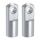 Air Cylinder Rod Clevis End M12x1.25 Female Thread 62mm Length I Type Connector 2pcs
