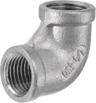 Pipe Fitting Elbow 1/4 NPT Female Thread Hose Connector Adapter, 304 Stainless Steel