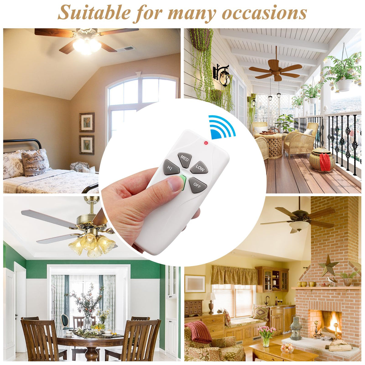 Controlador de Remoto de Ventilador de Teto, FAN-53T para Harbor Breeze