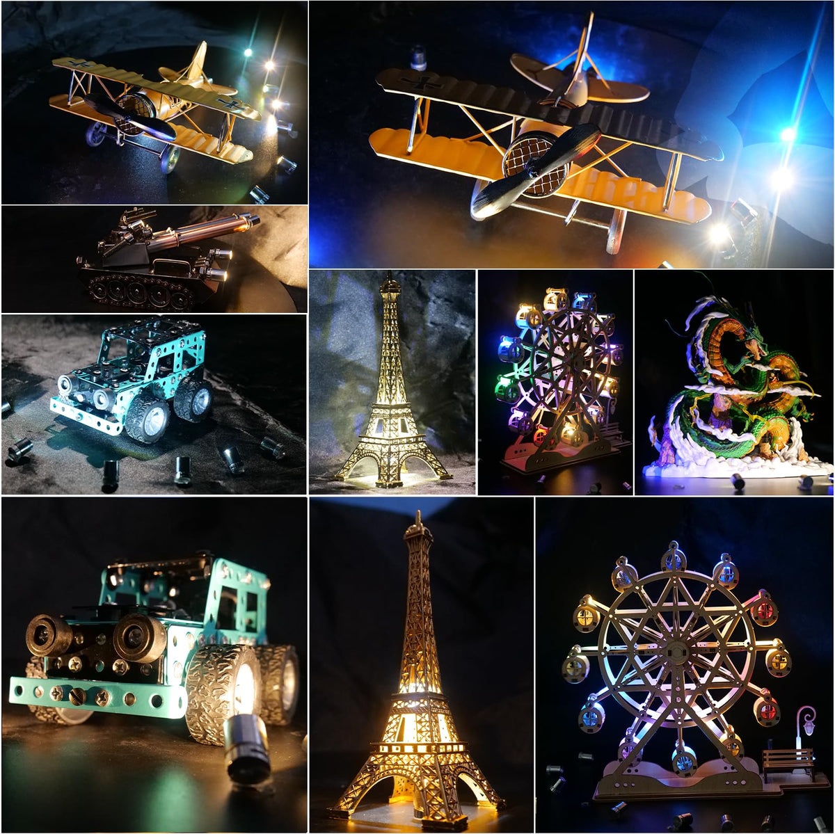 Mini LED & Miniature Lights,10PCS Battery Powered Wireless Mini Spotlight