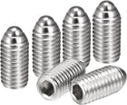 Ball Point Set Screws, M10 x 20mm 304 Stainless Steel Metric Spring Hex Socket Screw 6pcs