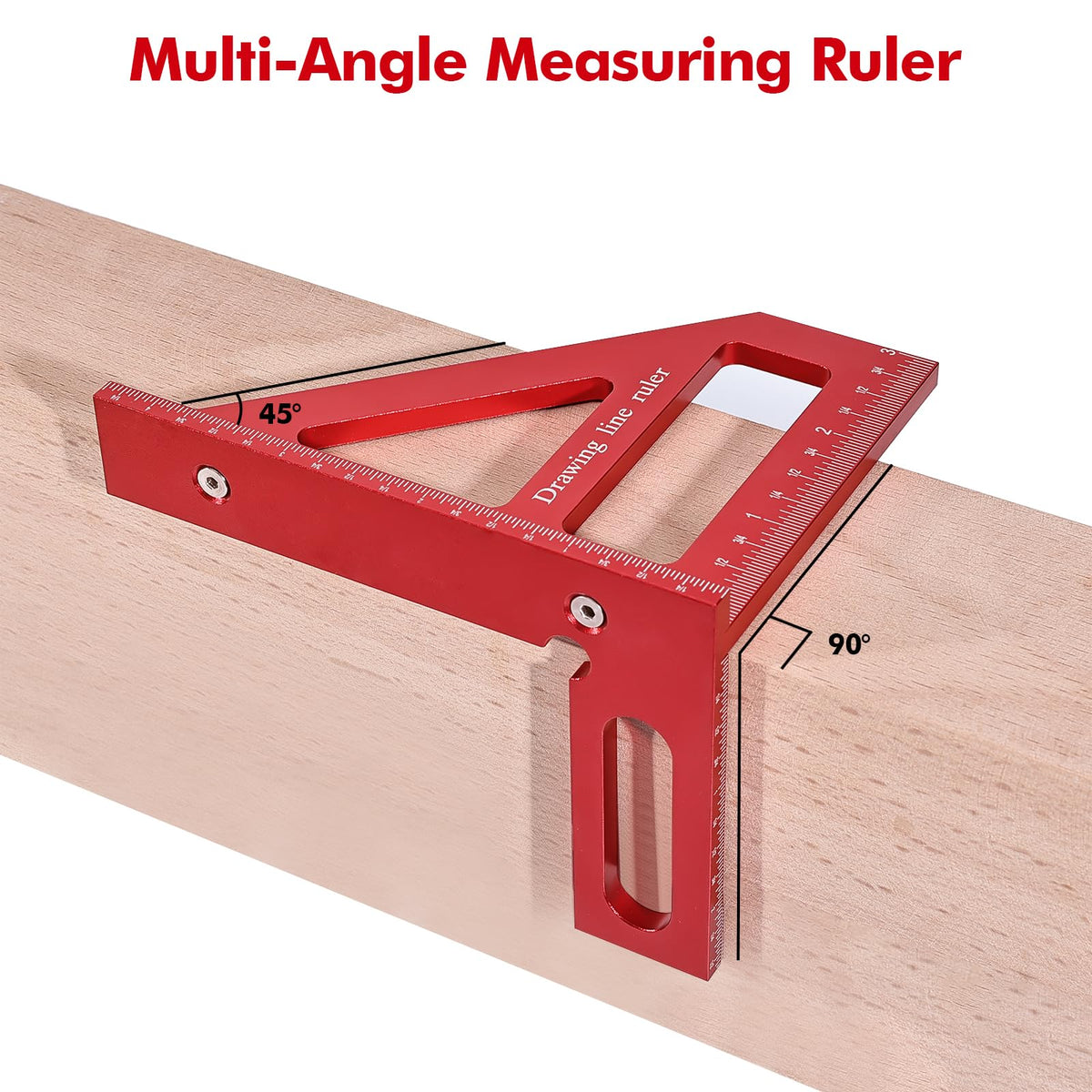 LinkMejor Mini Righello 3D Multi Angolo, Quadrante da Falegname Preciso