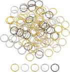 100Pcs Open Jump Rings, 12mm Twisted O-Ring Connectors for DIY Crafts Bracelet Necklaces Jewelry Making, Multi Color