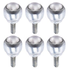 Ball Transfer Bearing Unit 12mm 17Lbs Carbon Steel Bolt-Fixing Type for Transmission Pack of 6