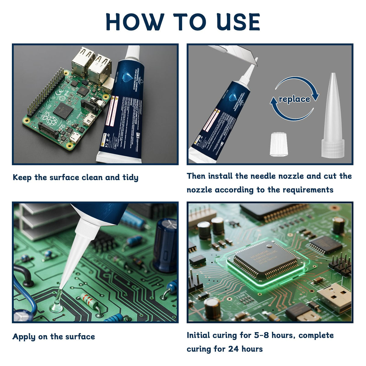 LinkMejor 100ml Clear Conformal Coating for Electronics Silicone Sealant