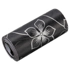 Waterproof Peel and Stick Decorative Tape Self Adhesive 3.94" W x 16.4'L PVC Removable Tape for Wall Edge Black with Flowers Pattern