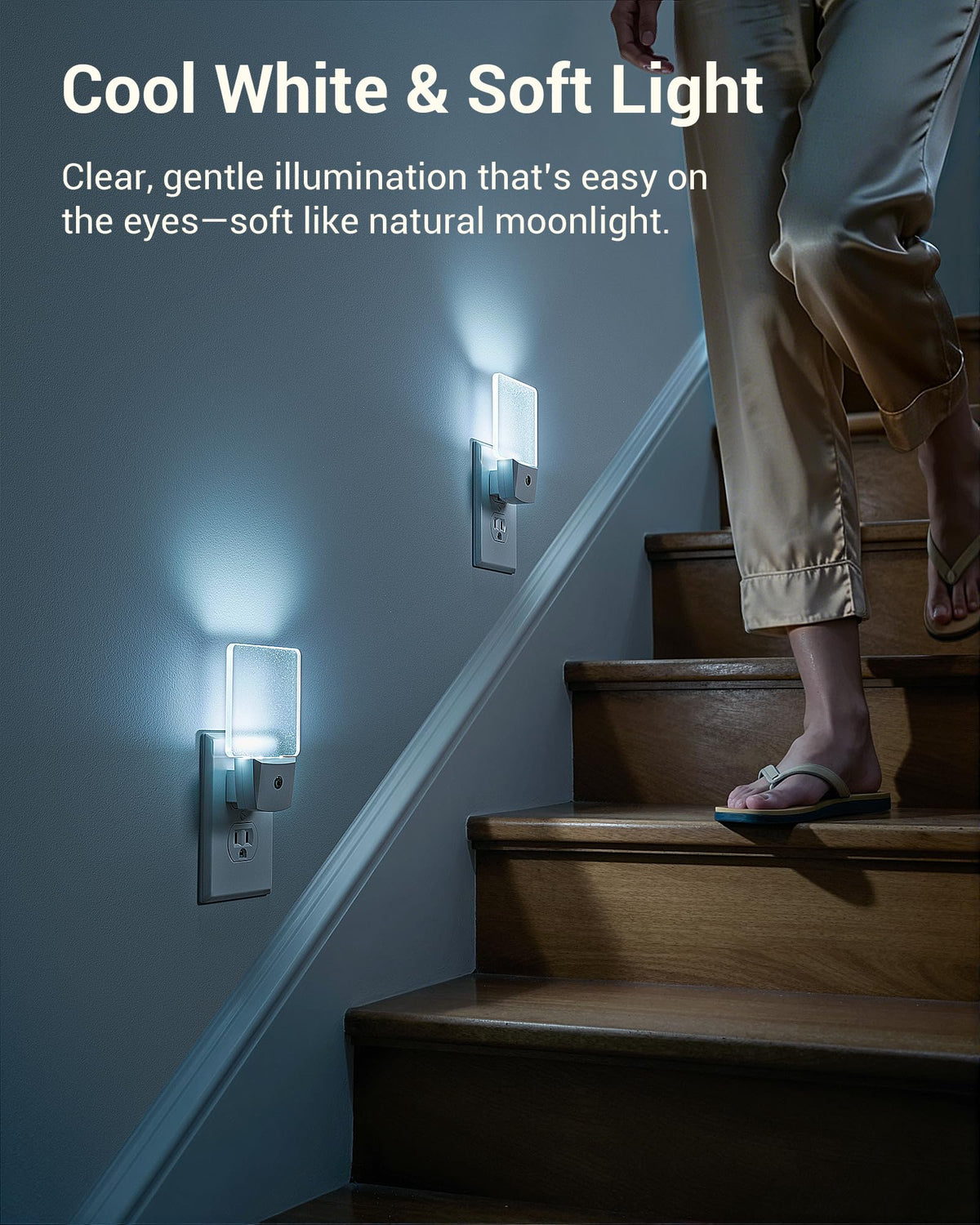 LinkMejor Luminile de Noapte pentru Perete, Luminile de Noapte LED 4 Pack