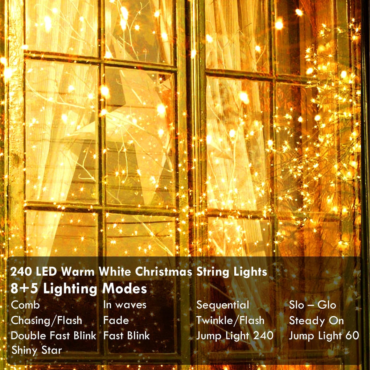 LinkMejor Koppelparende 240LED 88Ft Slangverlichting, Binnen- en Buitenverlichting
