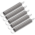 Compression Spring,8mm OD,0.6mm Wire Size,102mm Extended Length,60mm Free Length,Spring Steel,2.3Lbs Load Capacity,Silver, Pack of 5