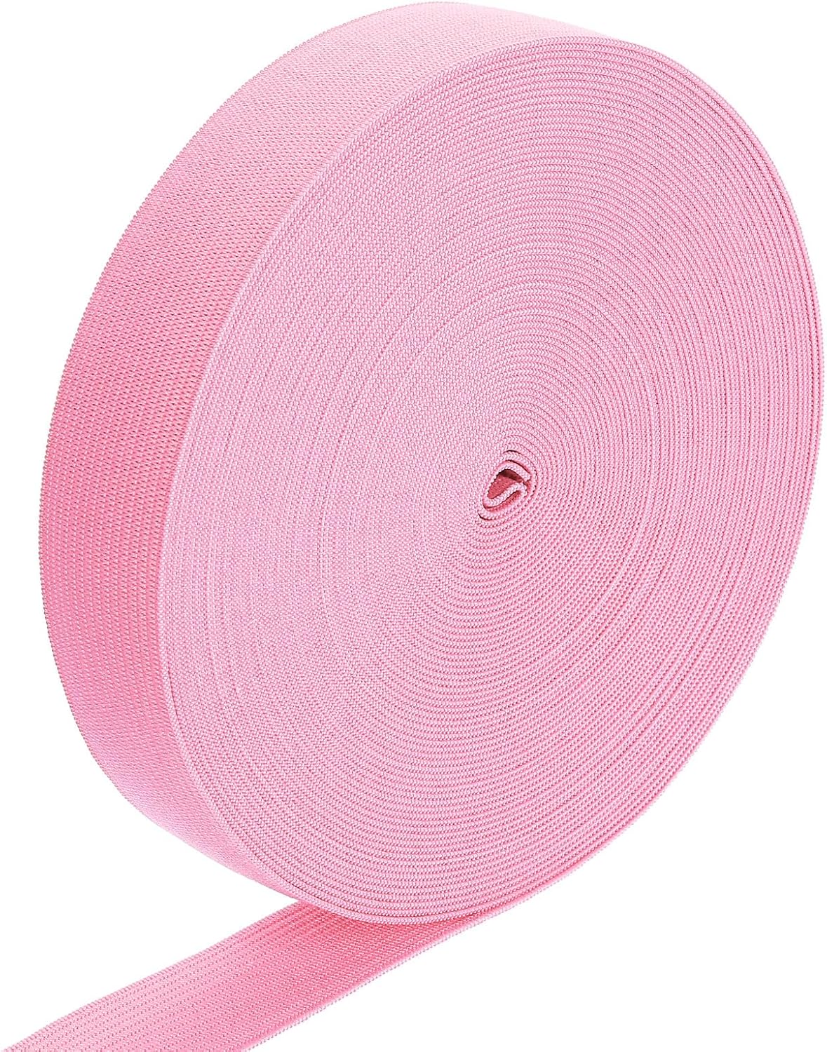 LinkMejor Elastic Band, 1" x 15 Yard Stretch Knit Elastic Bands Fabric Elastic Band for Sewing, Wigs, Waistband, Pants, Craft DIY (Meat Pink)