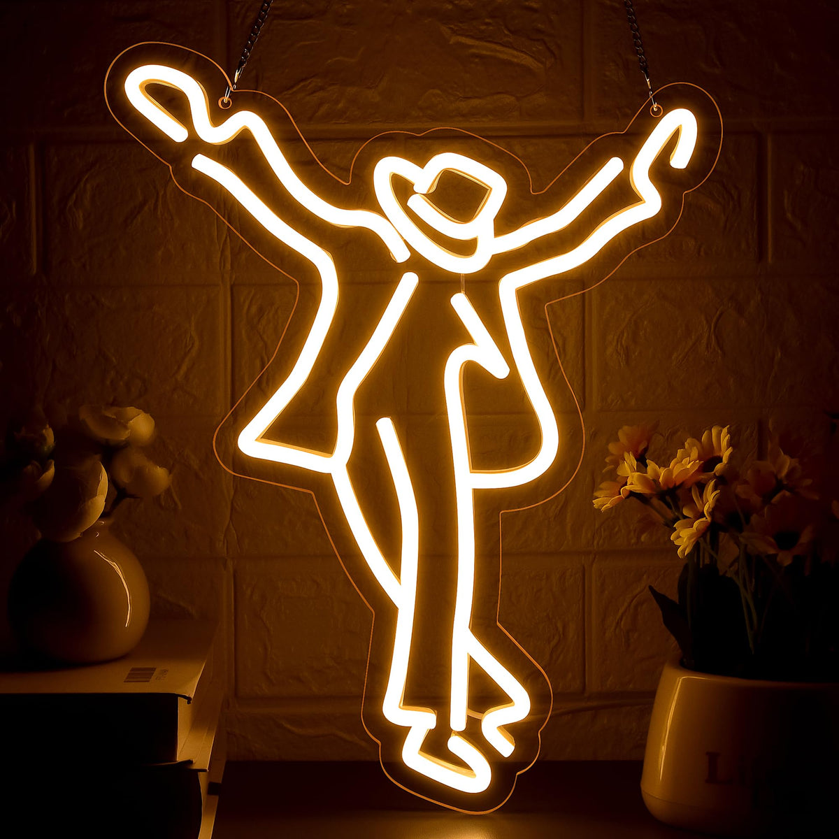 Tanz Neon-Schild für Wanddekoration Tanz Michael Neon Licht für Männerkeller