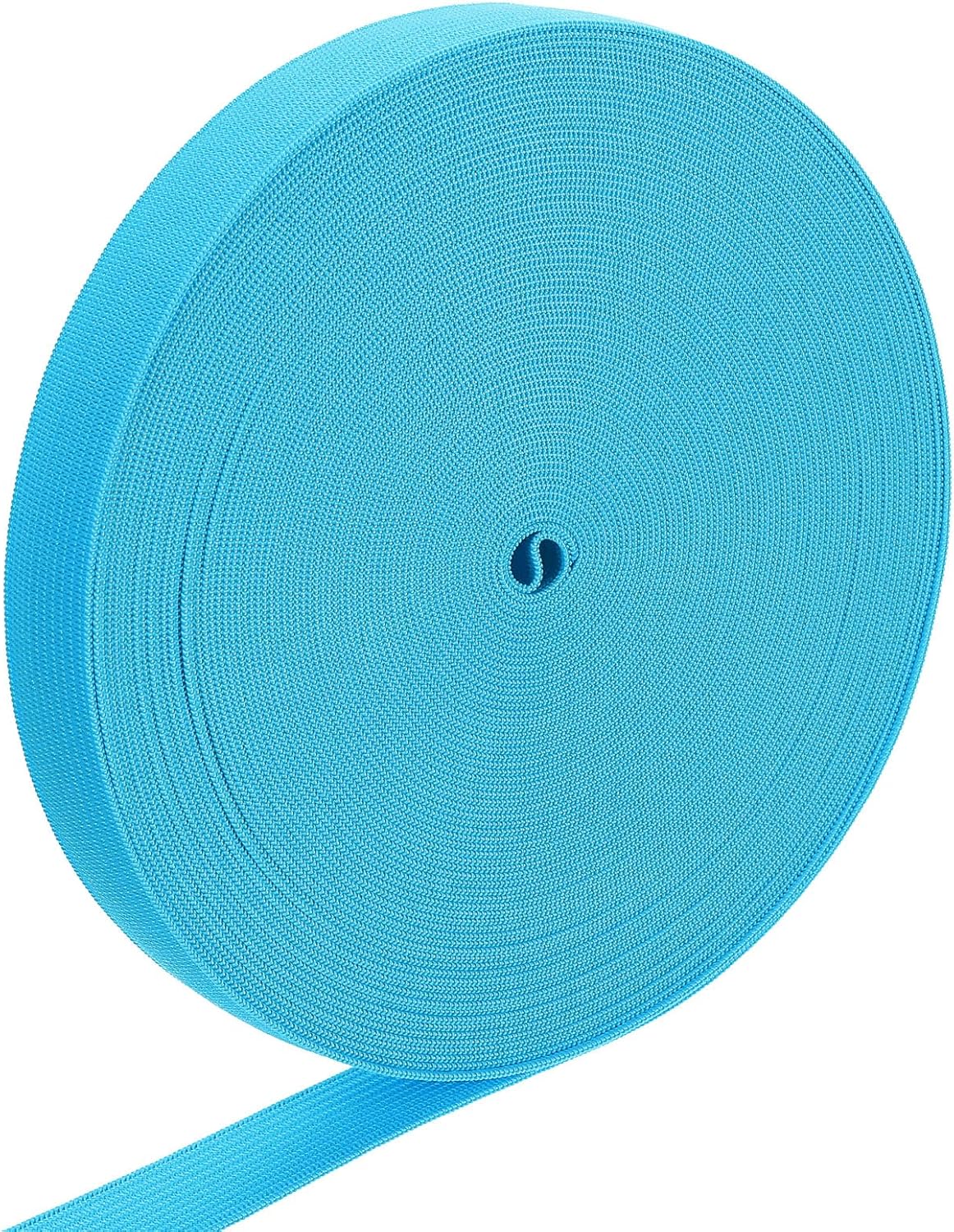 LinkMejor Elastic Band, 0.7" x 15 Yard Stretch Knit Elastic Bands Fabric Elastic Band for Sewing, Wigs, Waistband, Pants, Craft DIY (Sky Blue)