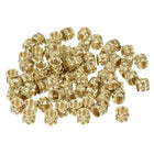 Knurled Insert Nut M4 x 4mm L x 5mm OD Female Thread Brass Embedding Nut 80 Pcs