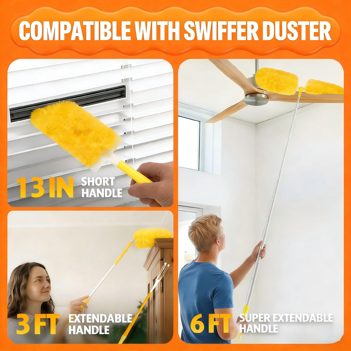 Ricambi per Asciugamano Swiffer, 30 Confezioni di Ricambi con 1 Maniglia