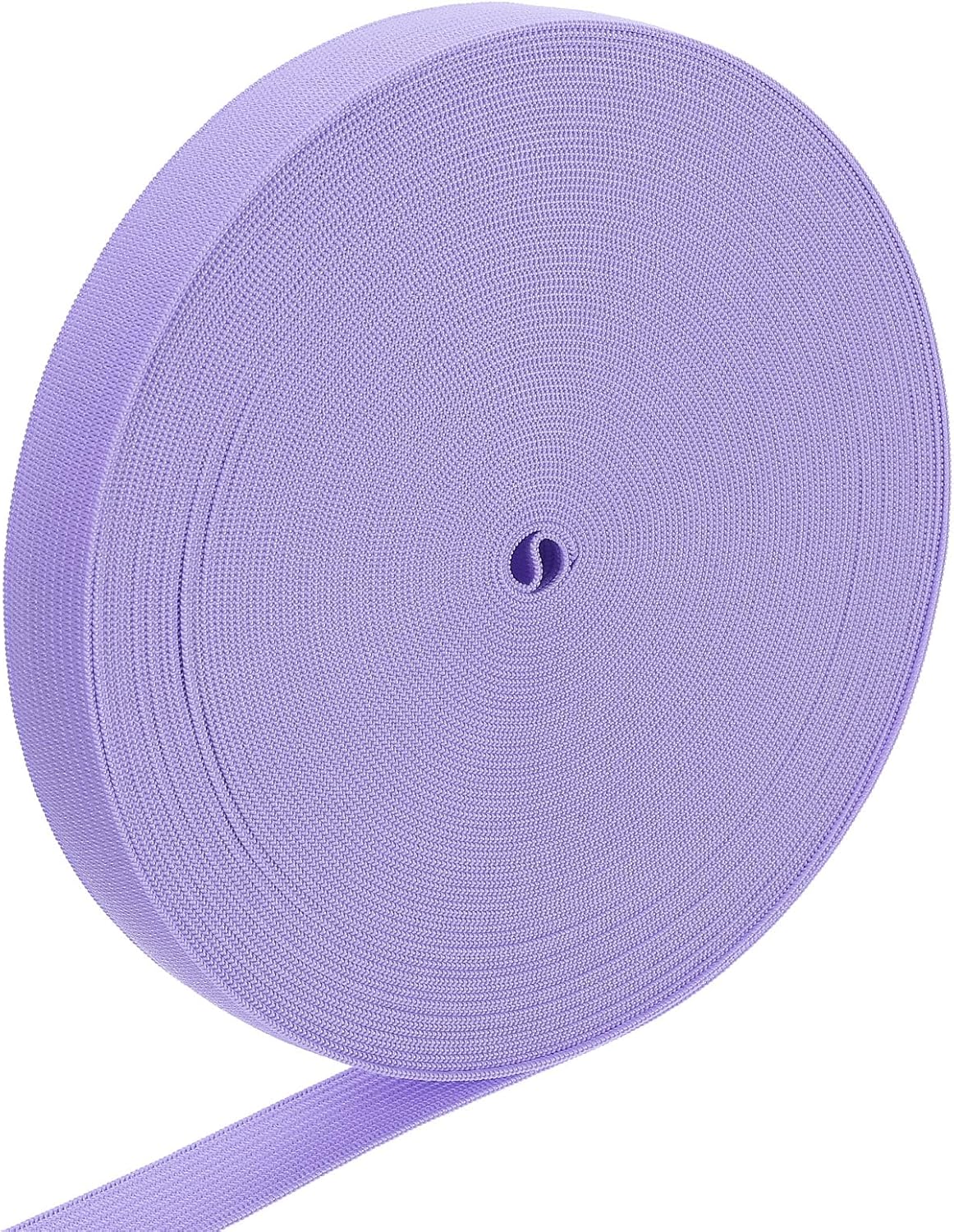 LinkMejor Elastic Band, 0.7" x 15 Yard Stretch Knit Elastic Bands Fabric Elastic Band for Sewing, Wigs, Waistband, Pants, Craft DIY (Light Purple)