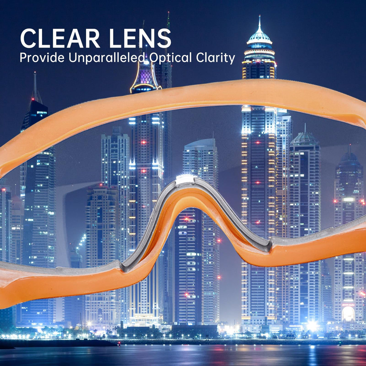 LinkMejor Mowing Goggles med transparente linser
