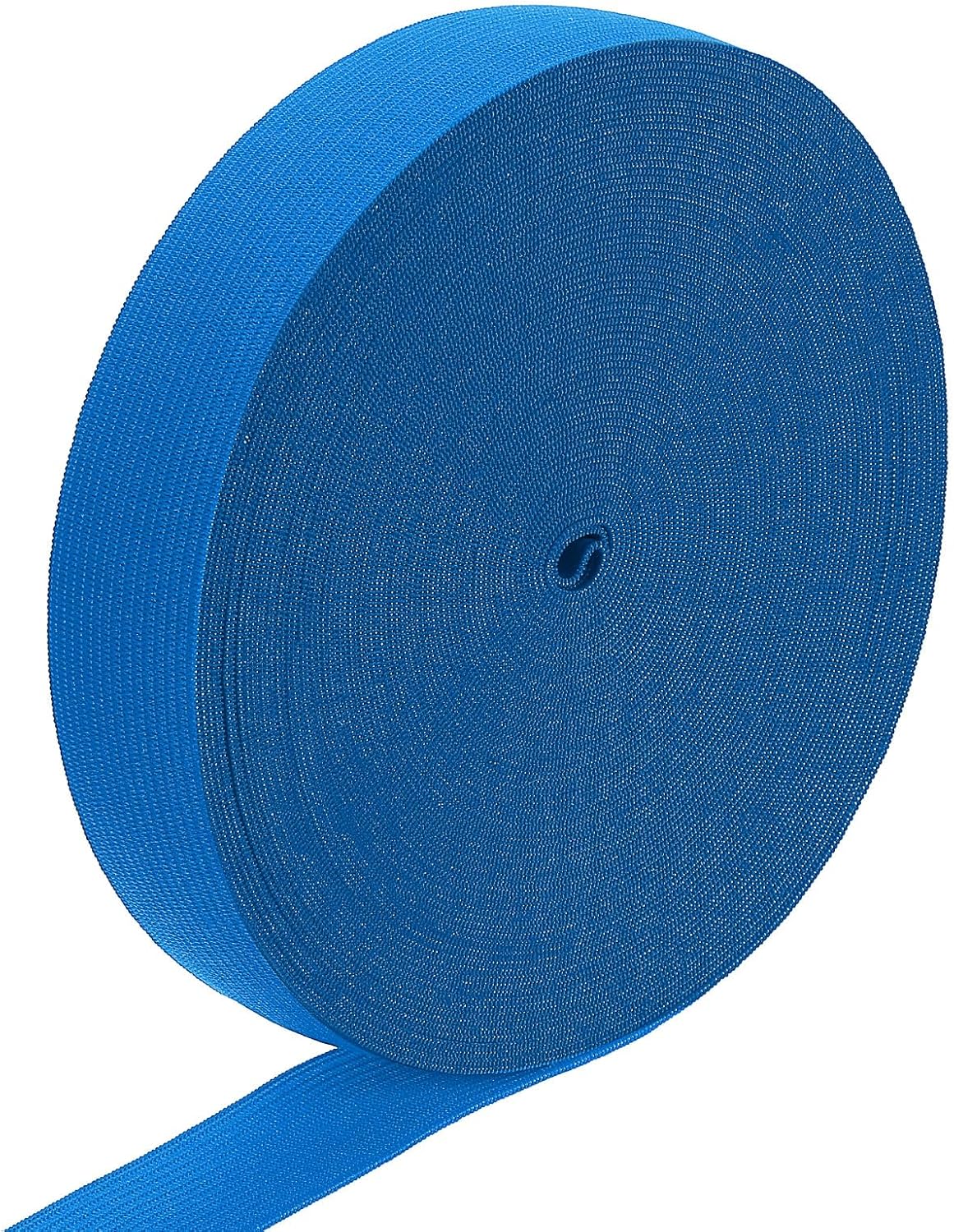 LinkMejor Elastic Band, 1" x 15 Yard Stretch Knit Elastic Bands Fabric Elastic Band for Sewing, Wigs, Waistband, Pants, Craft DIY (Deep Blue)