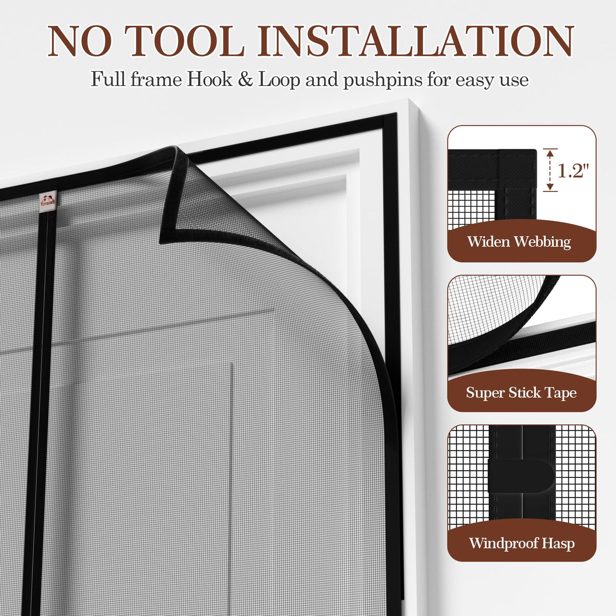 LinkMejor Porta Schermo Magnetica Compatibile con Porte 32x80, Nera