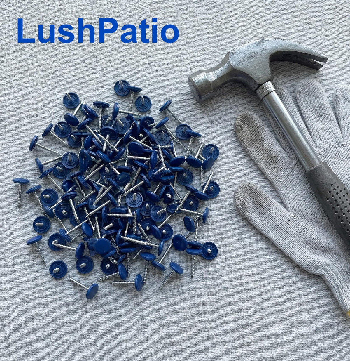Cap de plastic-Roofing-Nailuri-Round-Electro-Galvanizate Nailuri 1 1/4 Inch, 100 PCS