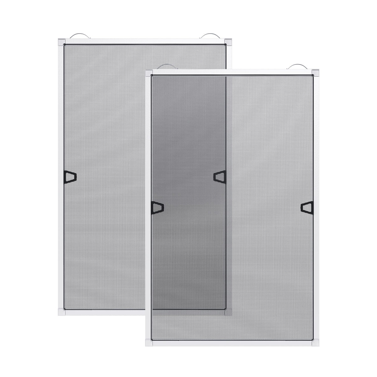 LinkMejor 2 Sets DIY Vinduesgitterramme Kit, Hvid, 46" x 46"