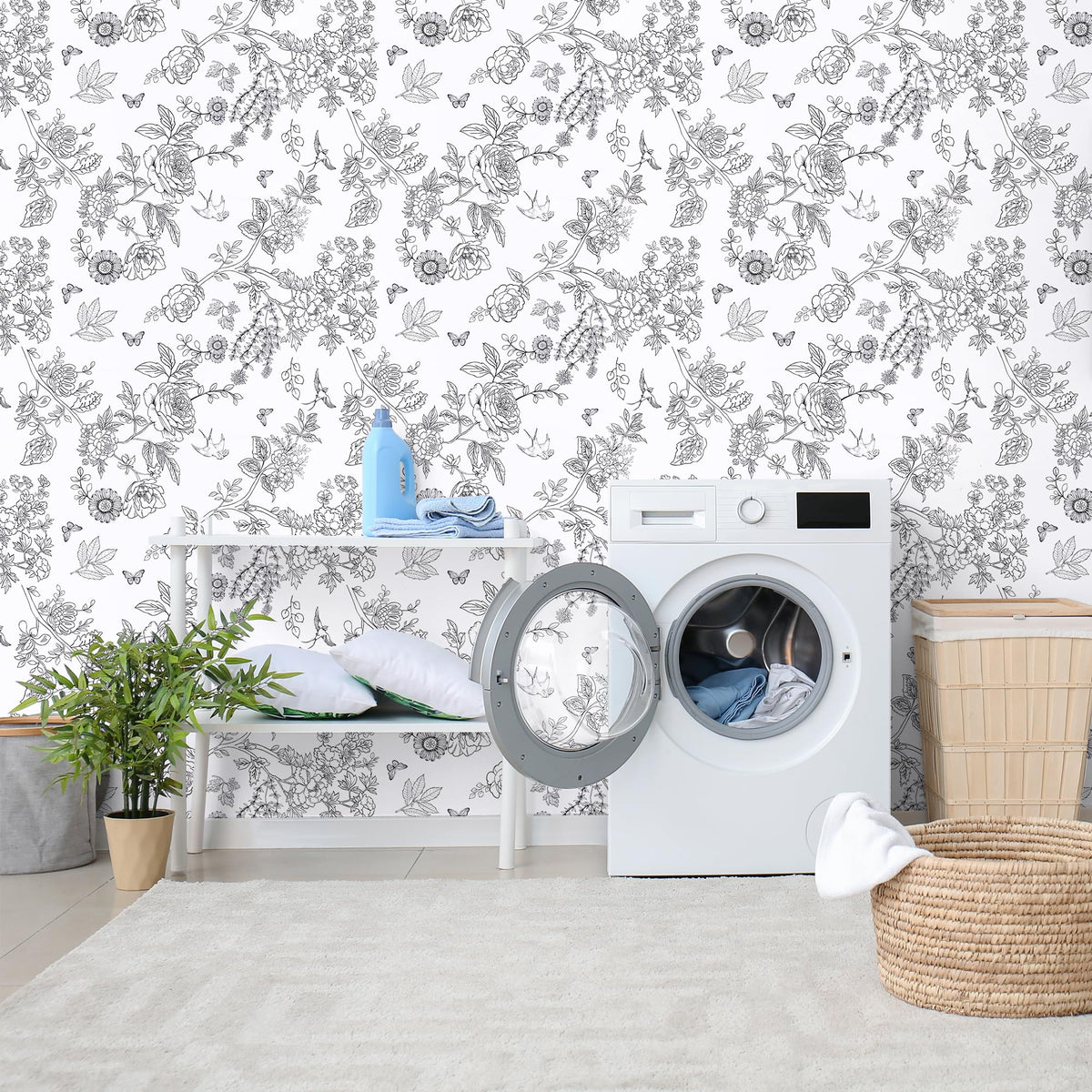 LinkMejor Black and Gold Wallpaper Retro Animals Peel and Stick Wallpaper Removable Waterproof Self Adhesive Contact Paper for Countertop Cabinets Shelf Drawer Liner Covering 17.3" x 196.8"