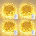 LinkMejor 4 Pack 50 LED Lumières à Fil Alimentées par Batterie, Lumières de Salle de Classe