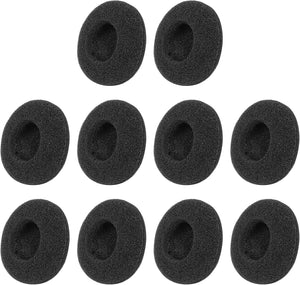 Sughero di ricambio per auricolari, copricuffie morbide in spugna per auricolari, piccoli cuscinetti in schiuma da 3.5 cm, copriorecchi auricolari protettori, 10 pezzi neri