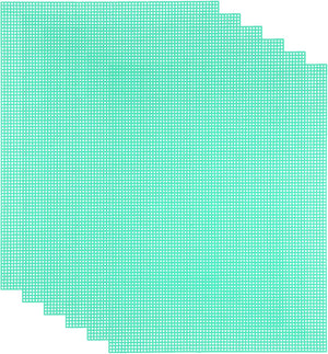 5Pcs Mesh Canvas Sheets, 10.5 x 13.5 Inch Plastic Canvas, Eye Mesh for Embroidery, Crafting, Knit and Crochet Project, Bag Making, Home Decoration, Pale Green