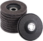 4 Inch Flap Disc 60 Grit Sanding Grinding Wheels Silicon Carbide Abrasive Fiber Mesh Cover 10pcs